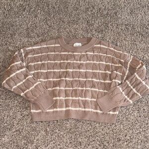 NWT Pink Rose Cropped Sweater